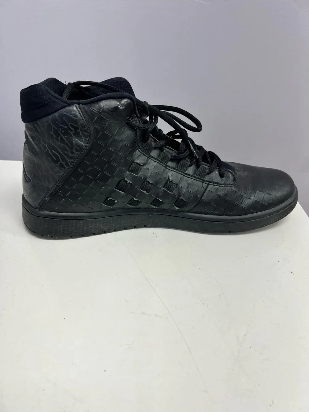 Jordan Black High-Top Sneakers with Textured Upper Mens 10.5